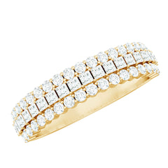 Half Eternity Lab Grown Diamond Wedding Band