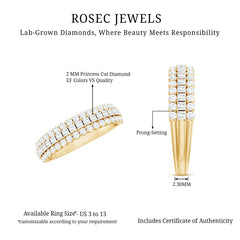 Half Eternity Lab Grown Diamond Wedding Band