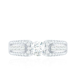 1.75 CT Cubic Zircon Statement Engagement Ring