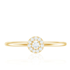 Natural Diamond Dainty Promise Ring