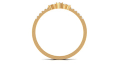 Certified Natural Diamond Half Eternity Stackable Ring