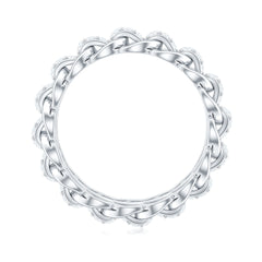 Certified Moissanite Eternity Wedding Band for Women