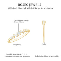 Brilliant Cut Diamond Wedding Band for Women
