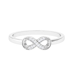 Certified Real Diamond Infinity Promise Ring