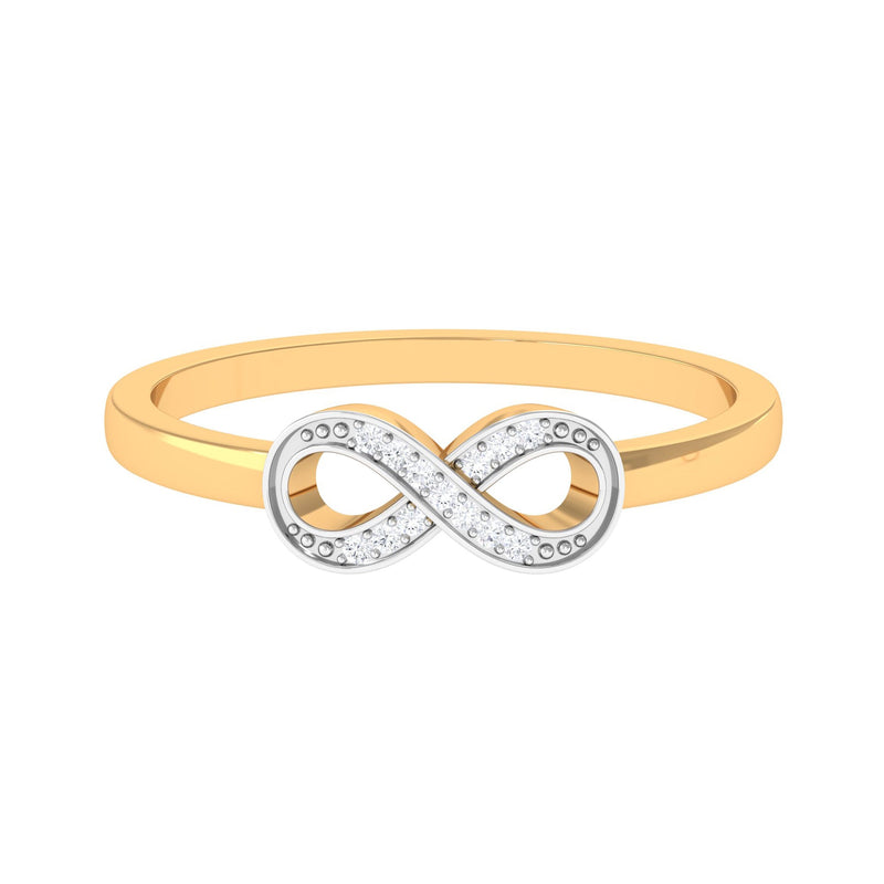 Certified Real Diamond Infinity Promise Ring
