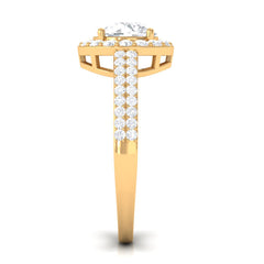 2.25 CT Round Cubic Zirconia Halo Engagement Ring