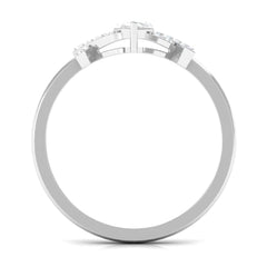 1 CT Marquise Cut Zircon Engagement Ring with Split Shank