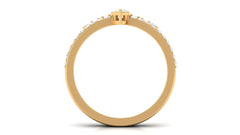 1.25 CT Marquise and Round Cut Zircon Solitaire Bridal Ring Set