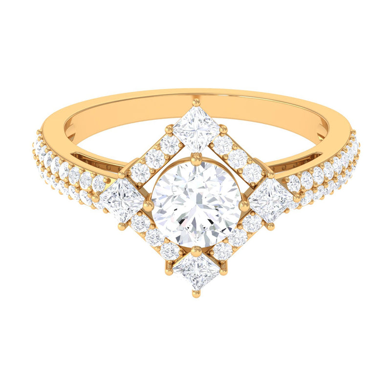 2 CT Cubic Zirconia Statement Engagement Ring