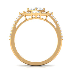 2 CT Cubic Zirconia Statement Engagement Ring