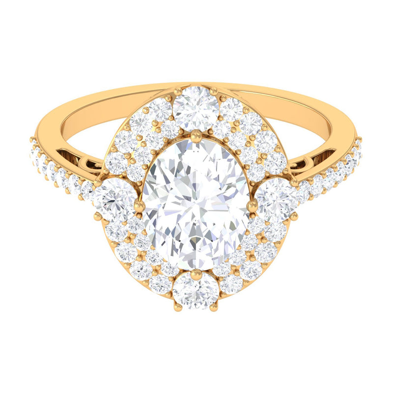 Cubic Zirconia Statement Engagement Ring