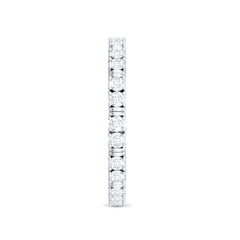 Certified Moissanite Stackable Eternity Band Ring for Her