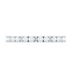 Certified Moissanite Stackable Eternity Band Ring for Her