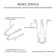 Certified Lab Grown Diamond Cocktail Ring For Women