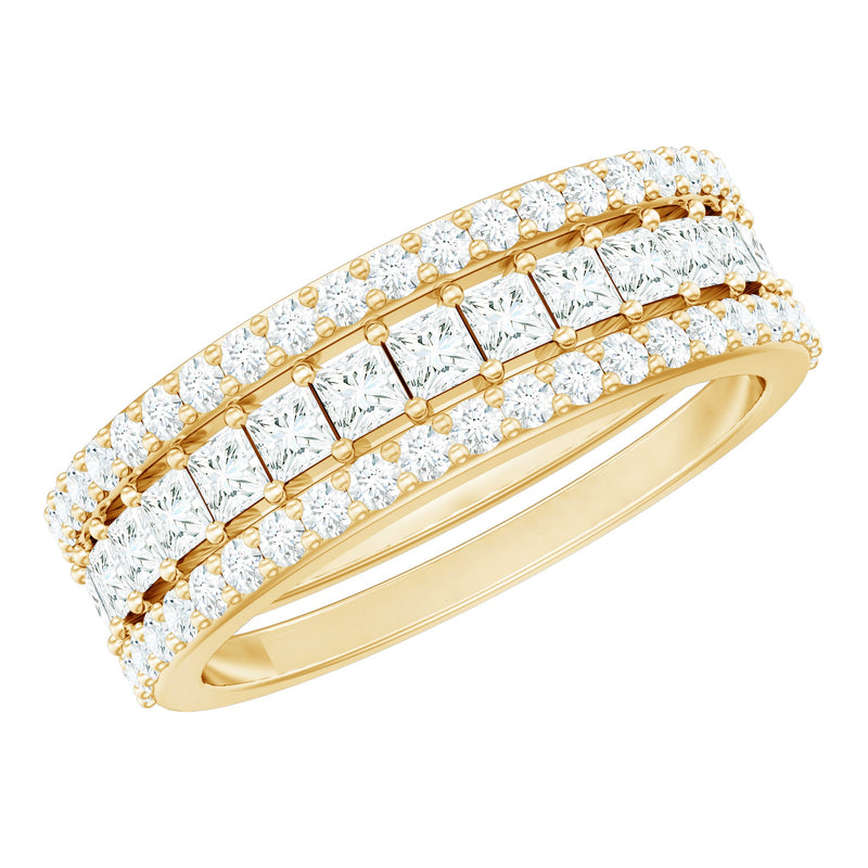 Zircon Stackable Band Ring Set of 3