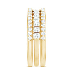 Zircon Stackable Band Ring Set of 3