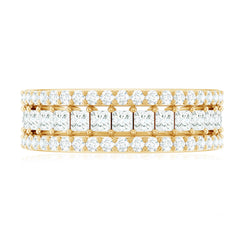 Zircon Stackable Band Ring Set of 3