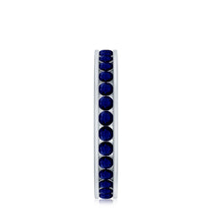 1.50 CT Blue Sapphire Full Eternity band Ring