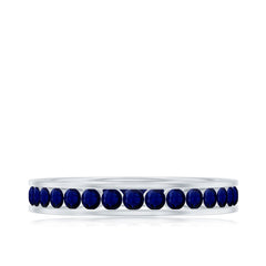 1.50 CT Blue Sapphire Full Eternity band Ring