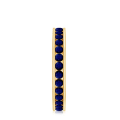 1.50 CT Blue Sapphire Full Eternity band Ring