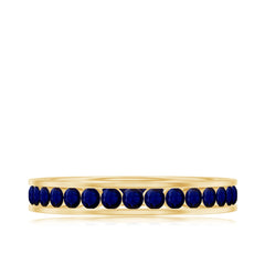 1.50 CT Blue Sapphire Full Eternity band Ring