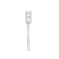 Certified Diamond Anniversary Band in Bezel Setting