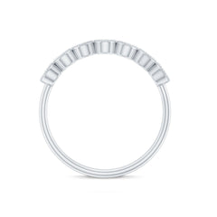 Certified Diamond Anniversary Band in Bezel Setting