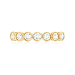 Certified Diamond Anniversary Band in Bezel Setting