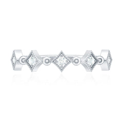 Certified 5 Stone Diamond Dainty Ring