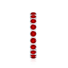 Lab Grown Ruby Eternity Band Ring
