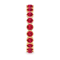 Lab Grown Ruby Eternity Band Ring