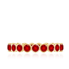 Lab Grown Ruby Eternity Band Ring
