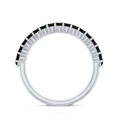 Lab Grown Black Diamond Wedding Band Ring