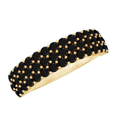Lab Grown Black Diamond Wedding Band Ring