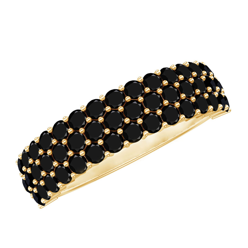 Lab Grown Black Diamond Wedding Band Ring