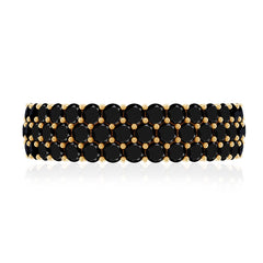 Lab Grown Black Diamond Wedding Band Ring