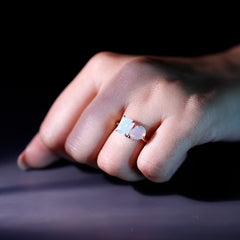 Natural Ethiopian Opal Toi Et Moi Ring
