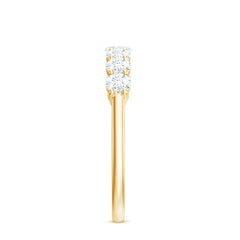 Natural Diamond Half Eternity Band Ring for Women