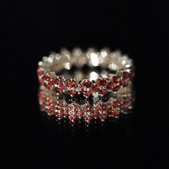 Natural Garnet Eternity Band for Anniversary