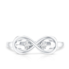 Certified Real Diamond Infinity Promise Ring for Women