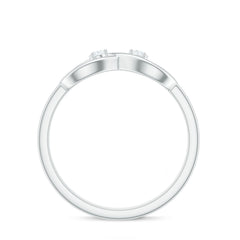 Minimalist Moissanite Infinity Promise Ring