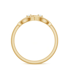 Minimalist Moissanite Infinity Promise Ring