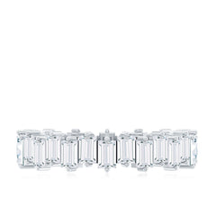 Baguette Shape Moissanite Eternity Wedding Band