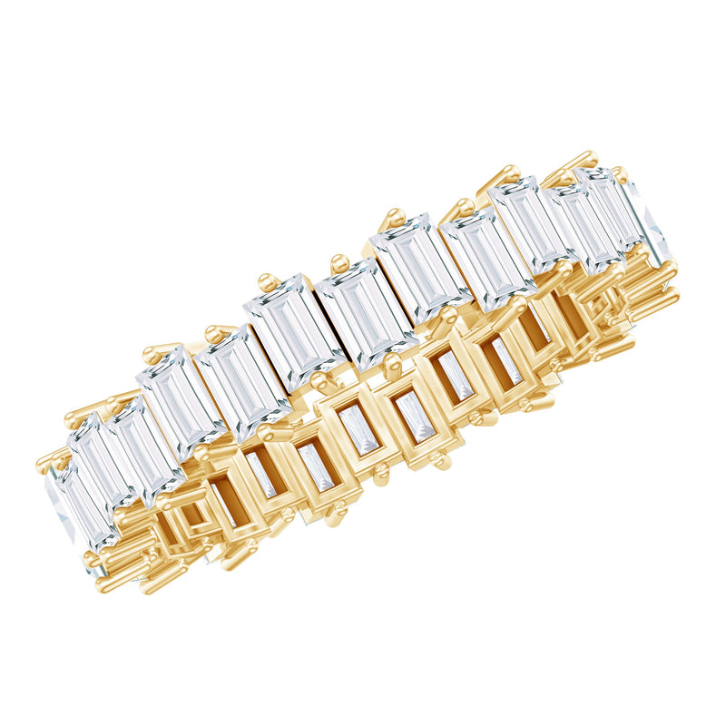Baguette Shape Moissanite Eternity Wedding Band