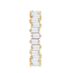 Baguette Shape Moissanite Eternity Wedding Band