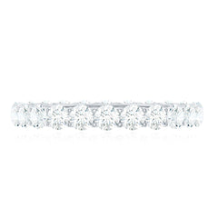Certified Moissanite Stackable Eternity Band Ring