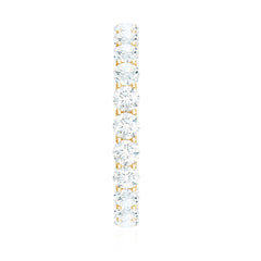 Certified Moissanite Stackable Eternity Band Ring