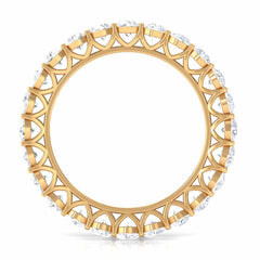 Certified Moissanite Stackable Eternity Band Ring