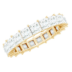 Princess Cut Certified Moissanite Full Eternity Ring