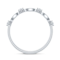 Certified Moissanite Infinity Promise Ring for Women